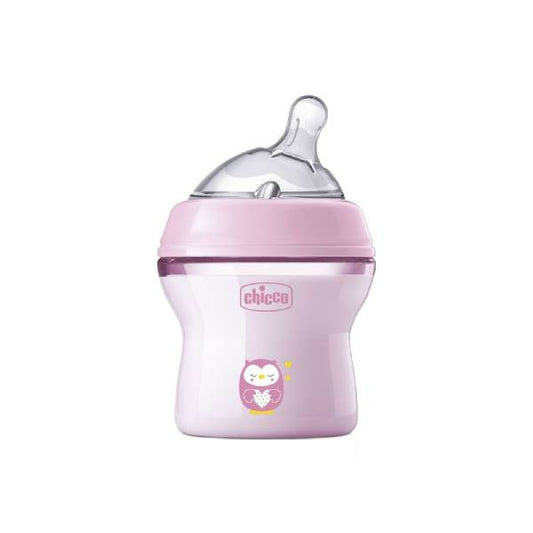 Chicco Natural Feeling Baby Bottle Pink Color 150ml 0m+