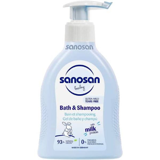 Sanosan Bath And Shampoo For Baby, 200 Ml