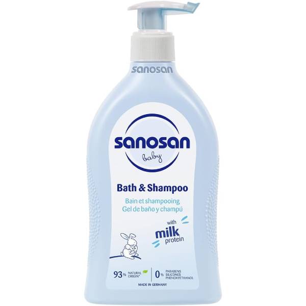 Sanosan Bath And Shampoo For Baby, 500 Ml