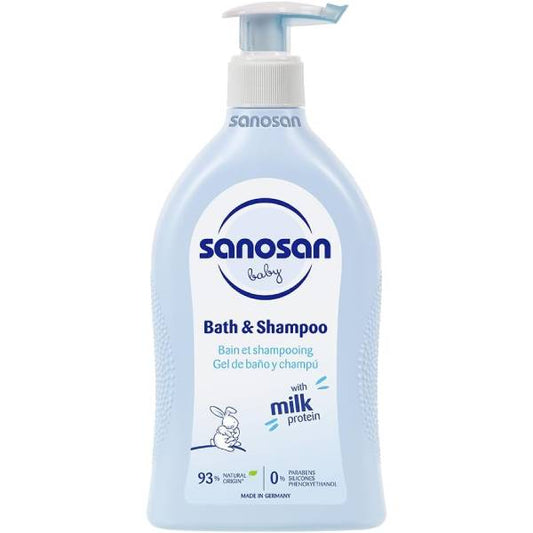 Sanosan Bath And Shampoo For Baby, 500 Ml