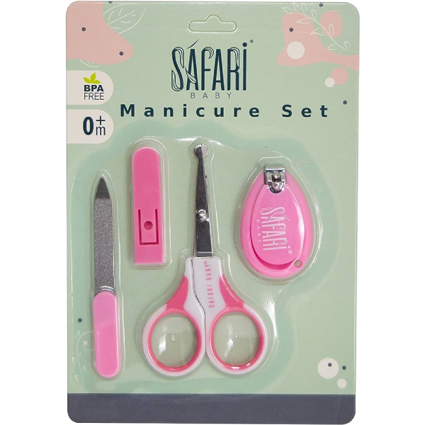 Safari baby nail care kit scissor, clippers and nail file 4 piece