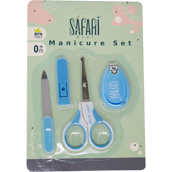Safari baby nail care kit scissor, clippers and nail file 4 piece