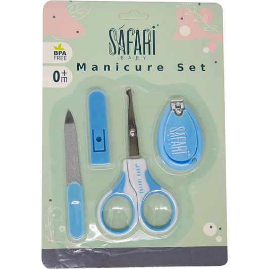Safari baby nail care kit scissor, clippers and nail file 4 piece