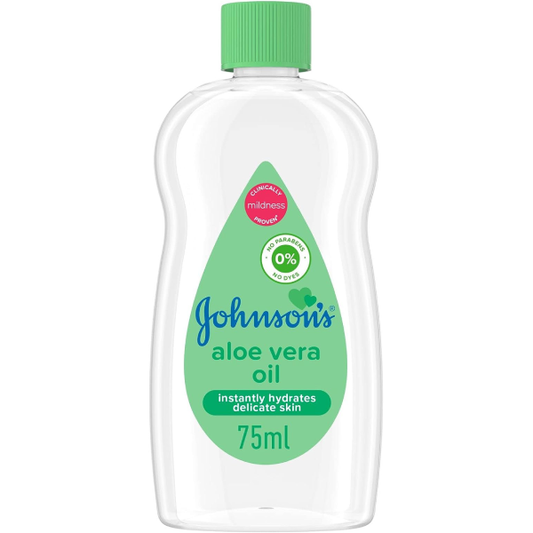 JOHNSON’S Baby Oil, Aloe Vera, 75ml