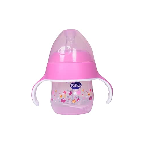 Bubbles Natural Feeding Bottle 150ml With Hand
