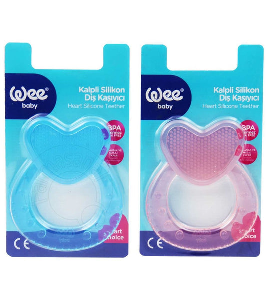 Wee Baby Heart Shaped Silicone Teether