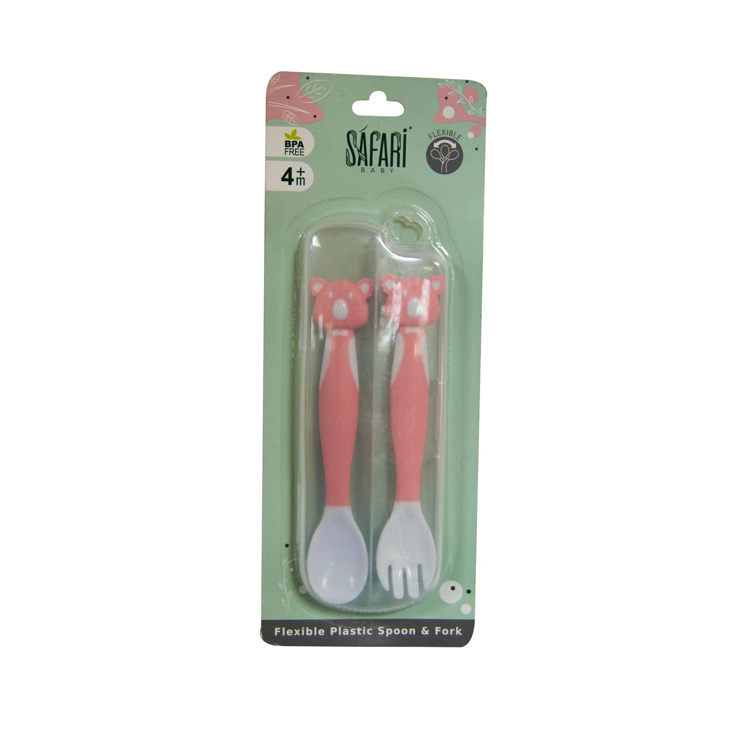 SAFARI BABY FLEXIBLE SPOON & FORK SET قابلة للثني