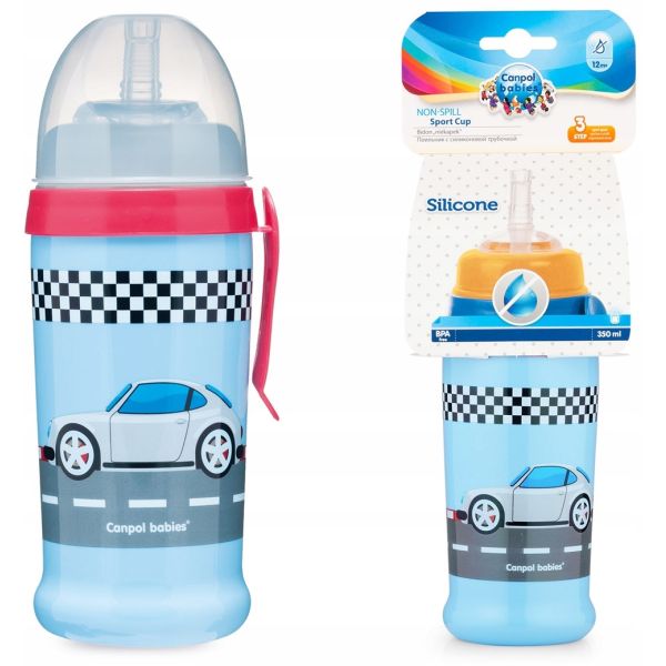 CANPOL BABIES NON SPILL SPORTS CUP BOY