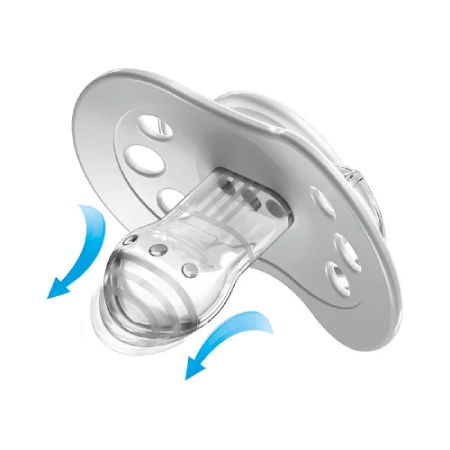 LOVI Silicone Dynamic Soother 0-2m 2 pcs Baby Shower Girl