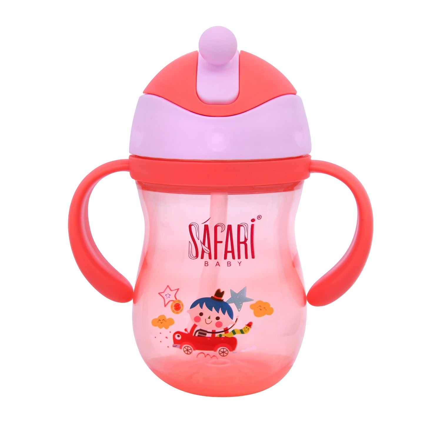 SAFARI BABY STRAW CUP WITH HANDLE 260 ML