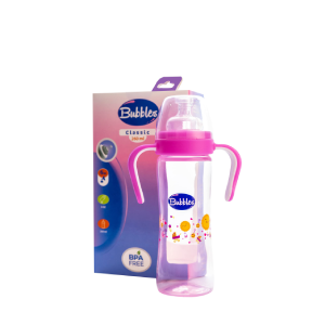 Bubbles Classic feeding bottle with hand