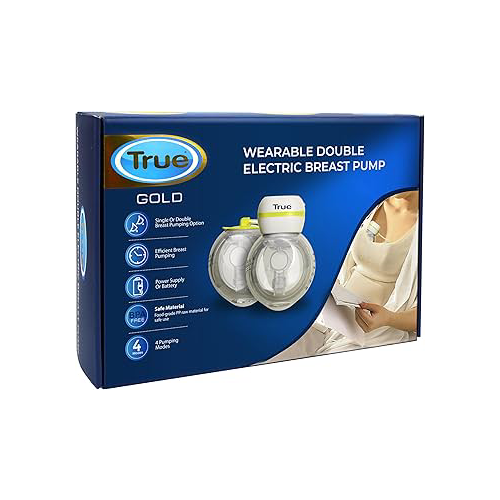 True Terpenes Gold Wearable double electric Hand-free breast pump