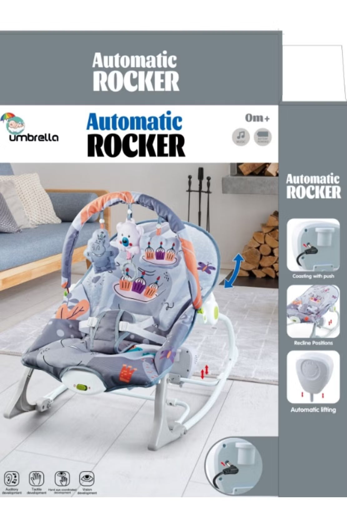 Umbrella automatic baby rocker