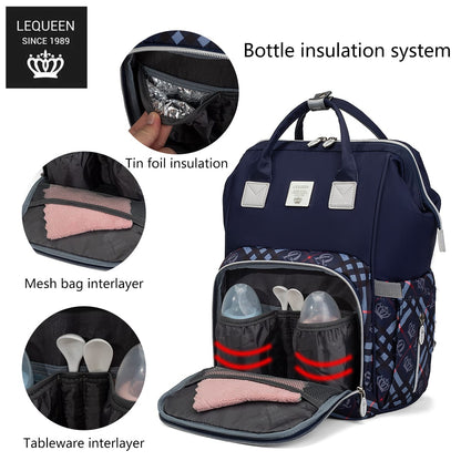 Lequeen Diamond 8TH Special Edition Soft Waterproof Original Mommy Bag
