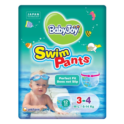 Babyjoy Swimming Diapers - Size 3-4