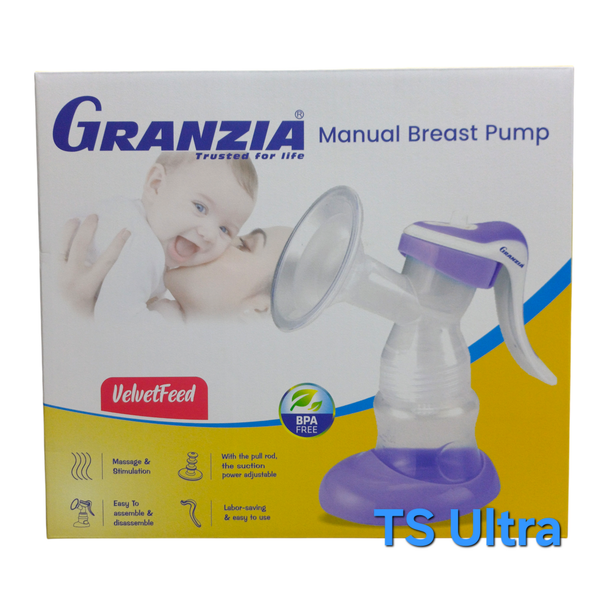 Manual Breast Pumb Granzia VelvetFeed