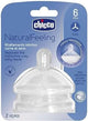 Chicco Natural Feelling Teat 6M+ Food Flow (2 Pcs)