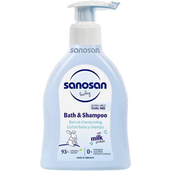 Sanosan Bath And Shampoo For Baby, 200 Ml