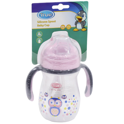TRUE SILICONE SPOUT BABY CUP 270 ML WITH STOMACH AIR REGULATOR