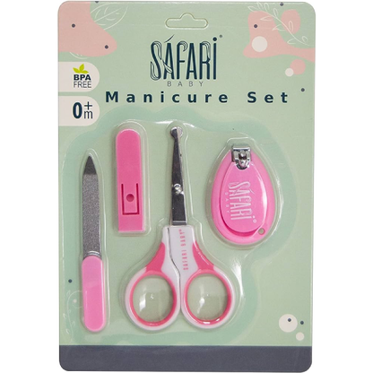 Safari baby nail care kit scissor, clippers and nail file 4 piece