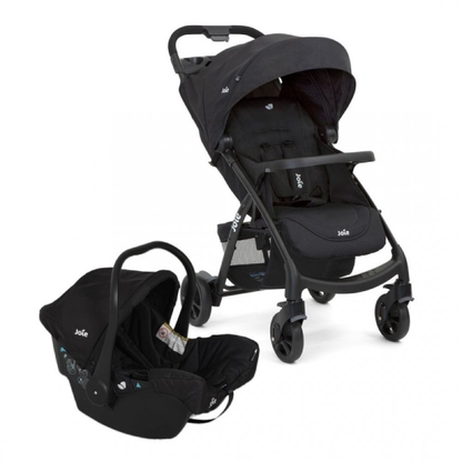 Joie Muze Travel System Coal Baby Stroller and Car Seat - Black
