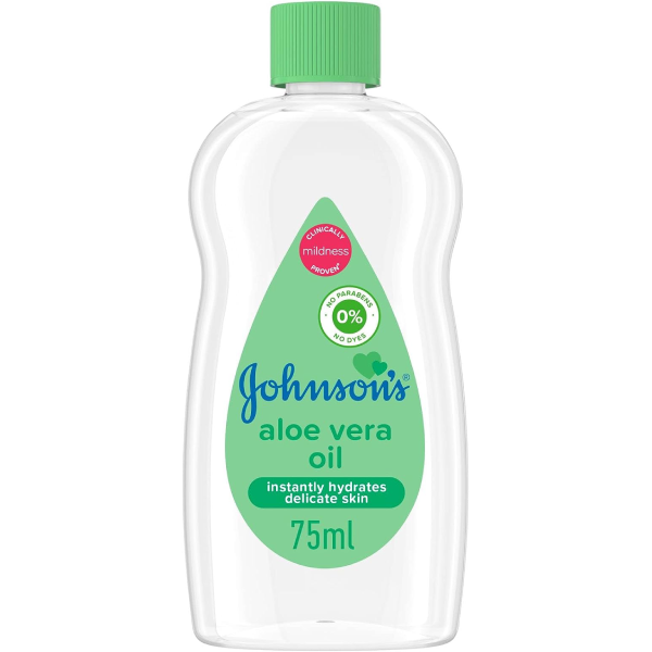 JOHNSON’S Baby Oil, Aloe Vera, 75ml