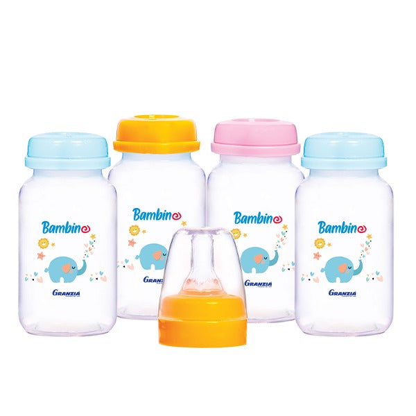 GRANZIA BAMBINO BREAST MILK BOTTLES + TEAT