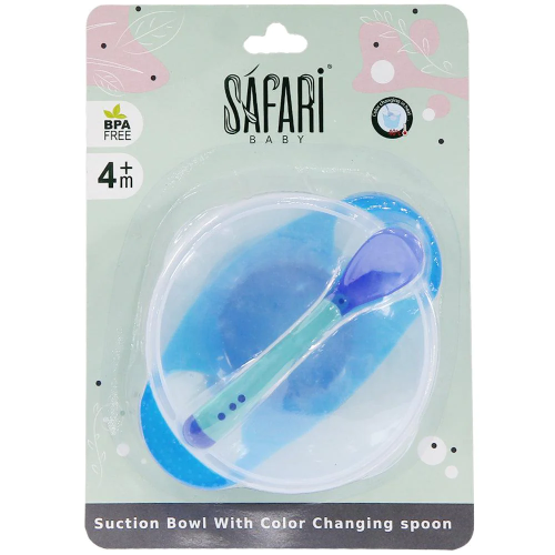 SAFARI BABY FEEDING BOWL WITH SPOON