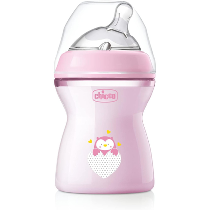 Chicco Natural Feeling Anti-Colic Bottle 2 Months + 250 ml, Soft and Flexible Si