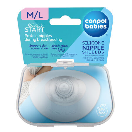 Canpol babies EasyStart Silicone Nipple Protectors M/L 2 pcs