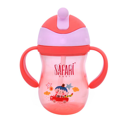 SAFARI BABY STRAW CUP WITH HANDLE 260 ML