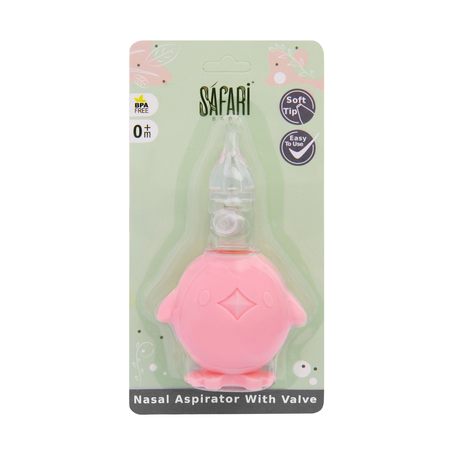 SAFARI BABY NASAL ASPIRATOR WITH VALVE