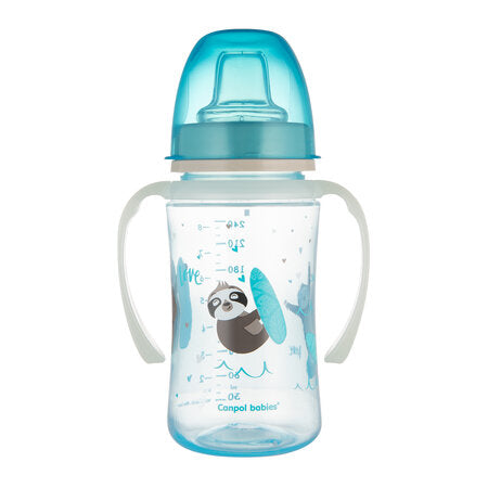 Canpol babies Training Cup Silicon Spout 320ml CUTE ANIMALS