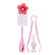 SAFARI BABY BOTTLE AND NIPPLE CLEANING BRUCH WITH TONGS