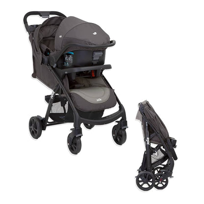 Joie Muze Travel System Coal Baby Stroller and Car Seat - Black