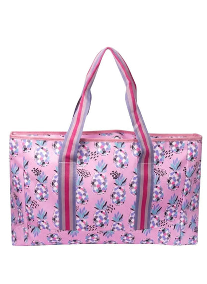 Swirls and Flamingos Double Face Tote Bag