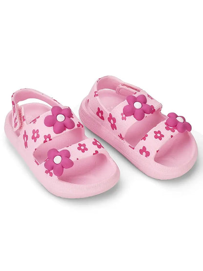 Pink Flowers Kids Sandal
