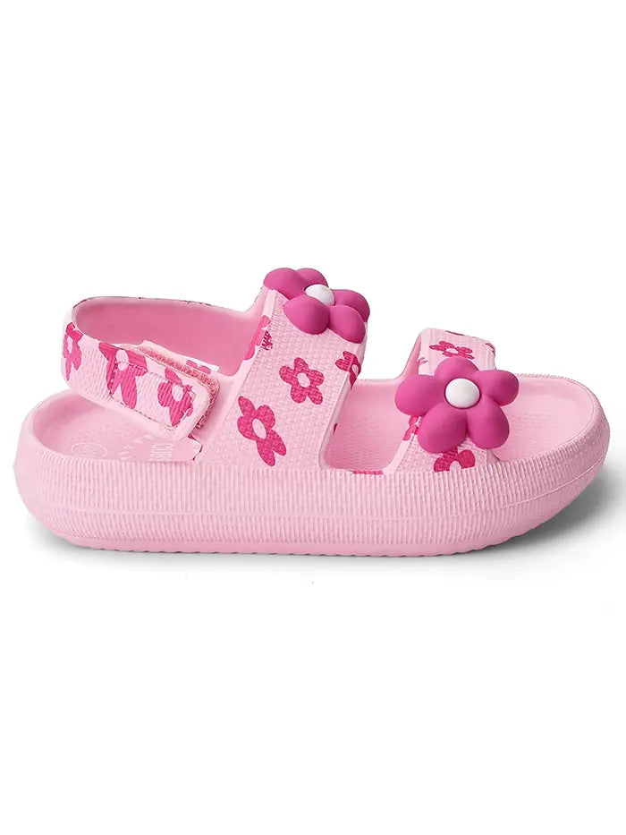 Pink Flowers Kids Sandal