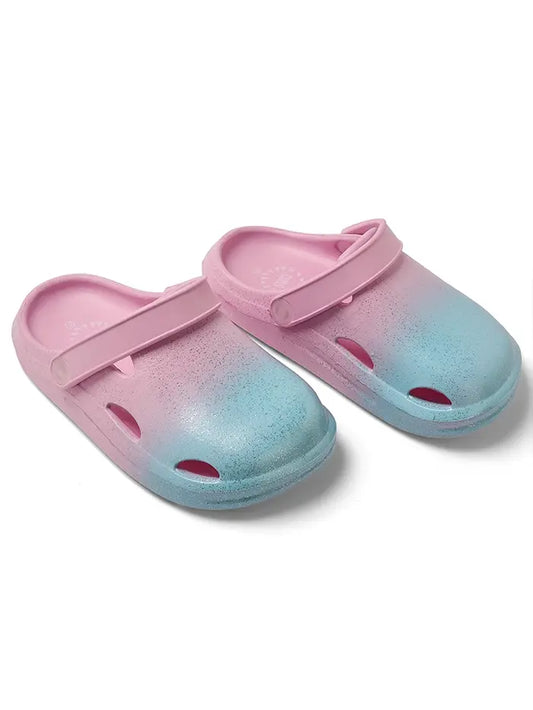 Glitter Peach & Lilac Clog