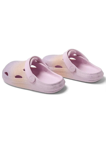 Glitter Peach & Lilac Clog