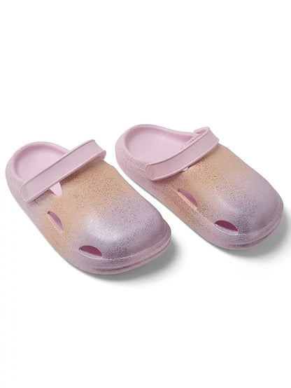 Glitter Peach & Lilac Clog