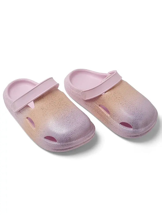 Glitter Peach & Lilac Clog