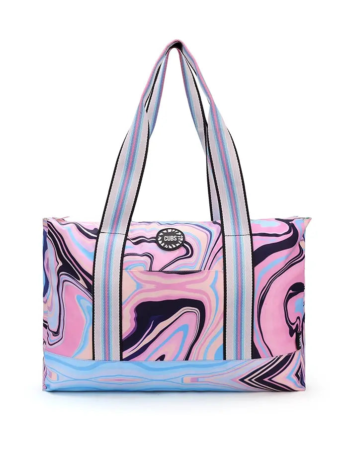 Swirls and Flamingos Double Face Tote Bag