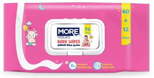 More Baby Wet Wipes, 72 Wipes