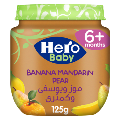 Banana Mandarin Pear Jar 125gm