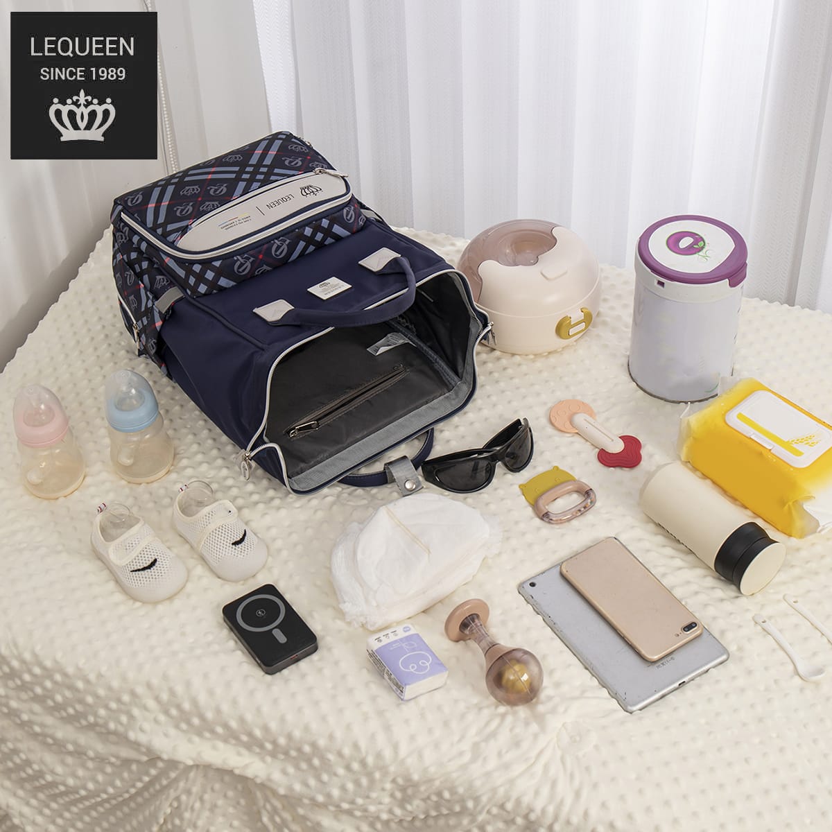Lequeen Diamond 8TH Special Edition Soft Waterproof Original Mommy Bag