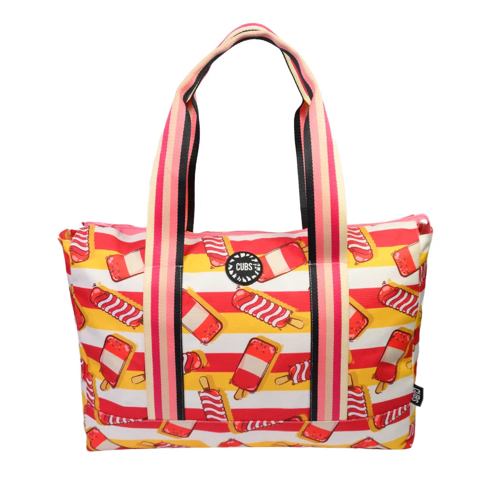 Swirls and Flamingos Double Face Tote Bag