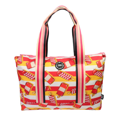 Swirls and Flamingos Double Face Tote Bag