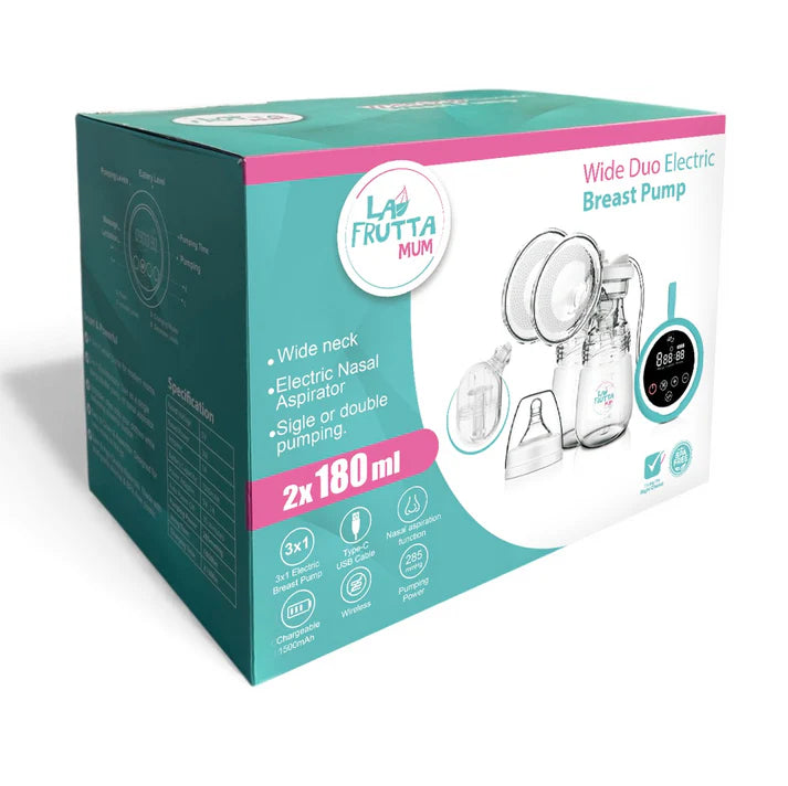 Wide Duo Electric Breast Pump La Frutta