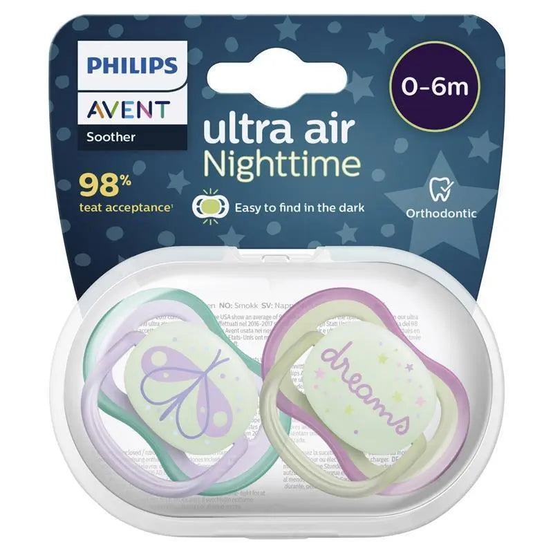 Philips Avent Ultra Air Night Avent Pacifier Night Time